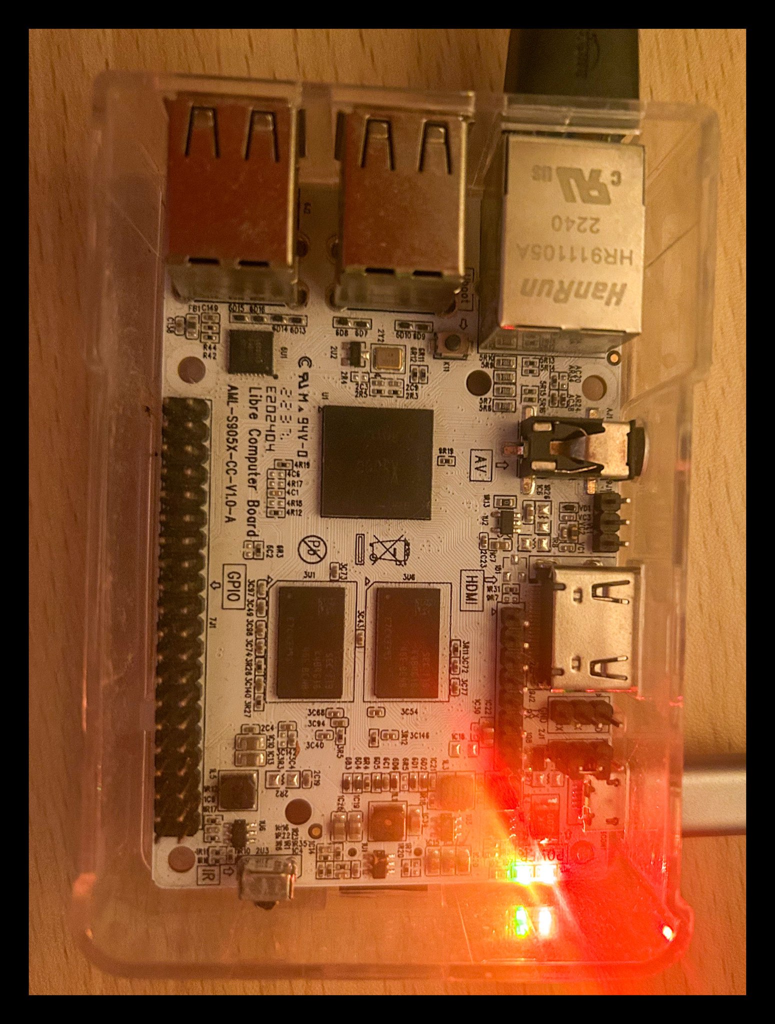 Le Potato single-board computer hosting n1cck.us